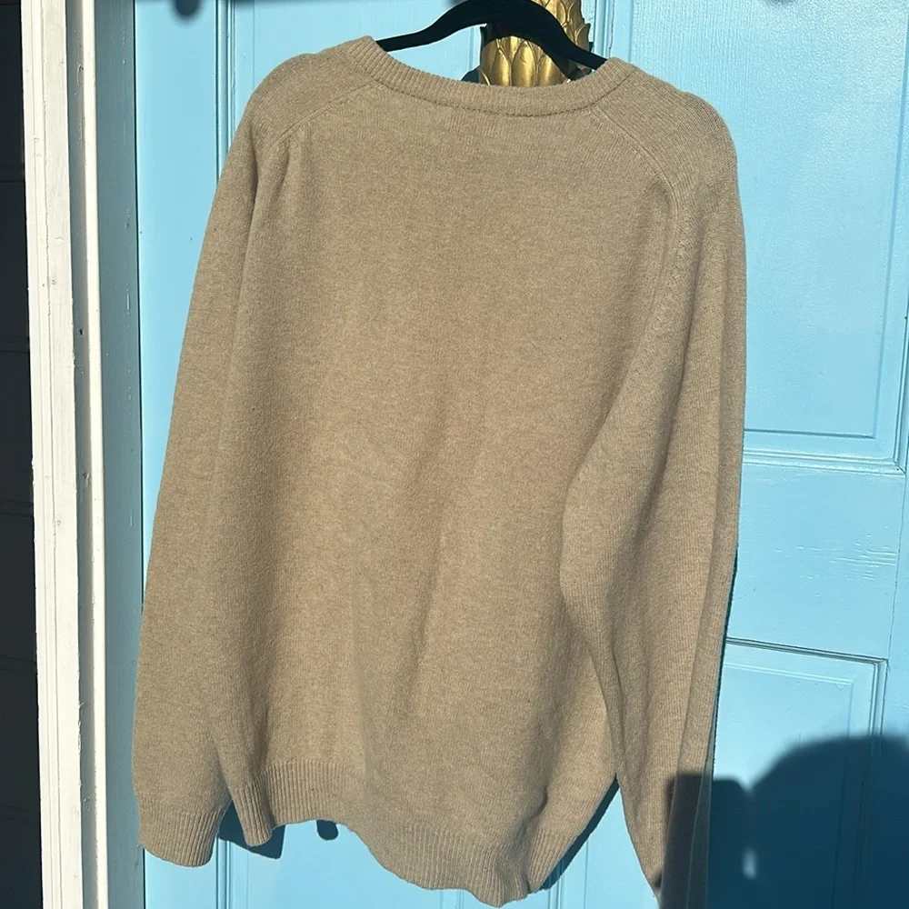 Club Room Sweater Men's Lambswool V-Neck size XXL